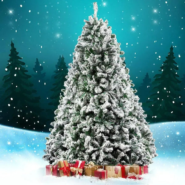 Jingle Jollys Christmas Tree 2.1M 7FT Xmas Decorations Snow Home Decor 1106 Tips Deals499