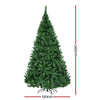 Jingle Jollys Christmas Tree 2.4M With 1488 LED Lights Warm White Green Deals499
