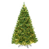 Jingle Jollys Christmas Tree 2.4M With 1488 LED Lights Warm White Green Deals499