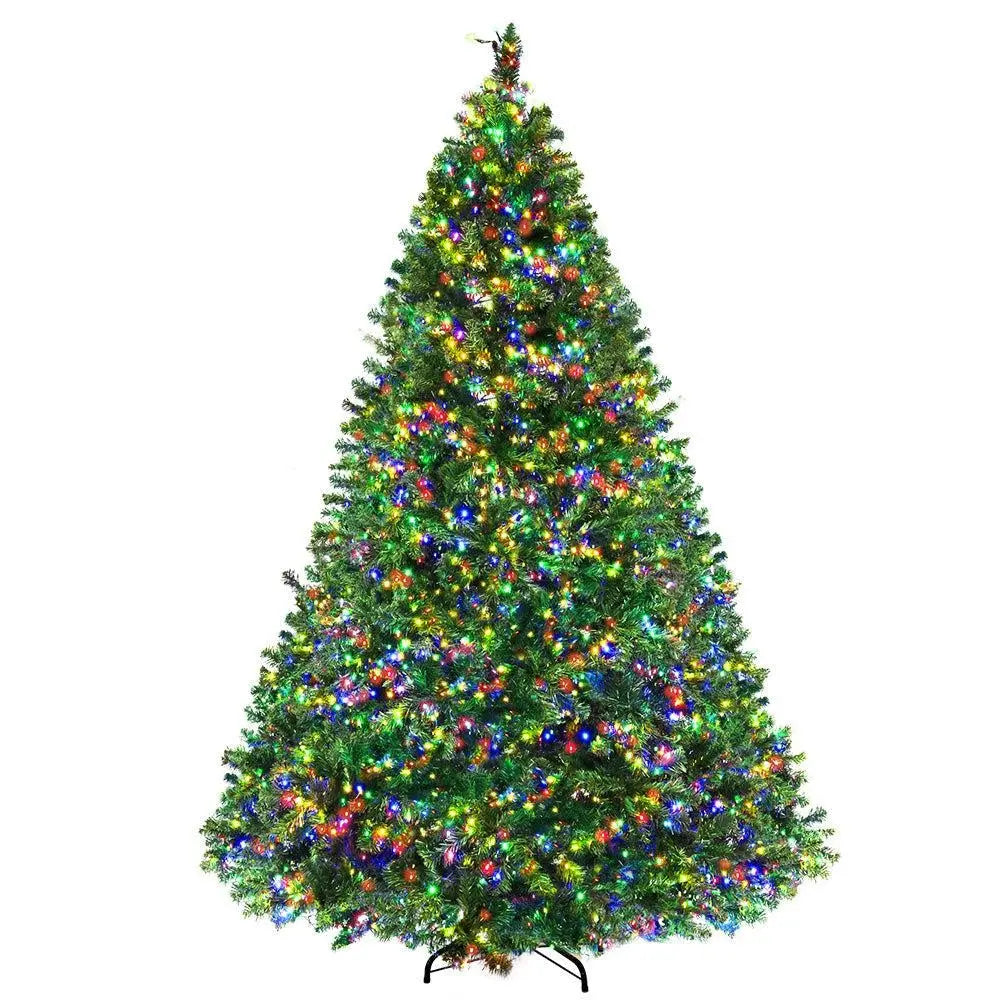 Jingle Jollys Christmas Tree LED 2.4M 8FT Xmas Decorations Green Home Decor Deals499