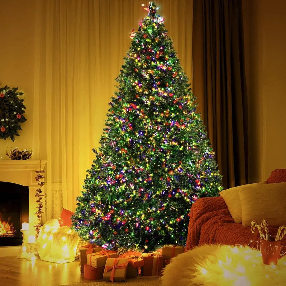 Jingle Jollys Christmas Tree LED 2.4M 8FT Xmas Decorations Green Home Decor Deals499