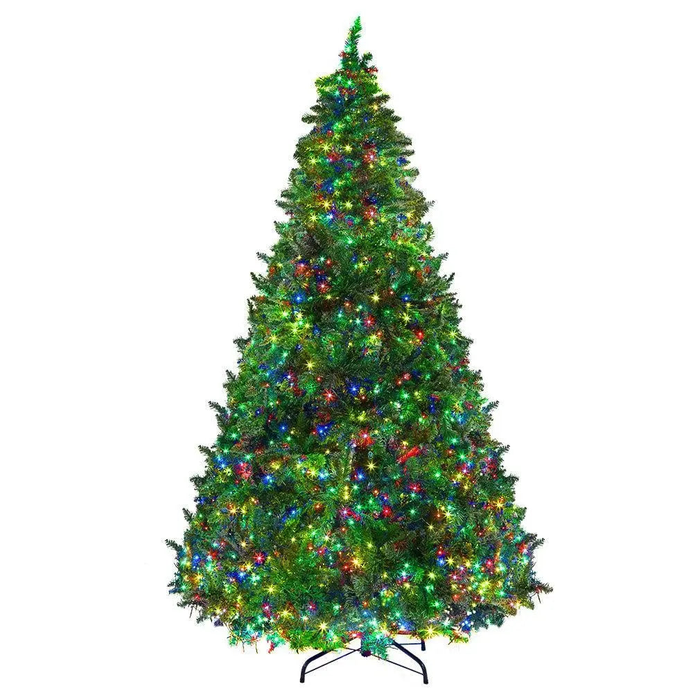 Jingle Jollys Christmas Tree LED 2.4M 8FT Xmas Decorations Green Home Decor Deals499