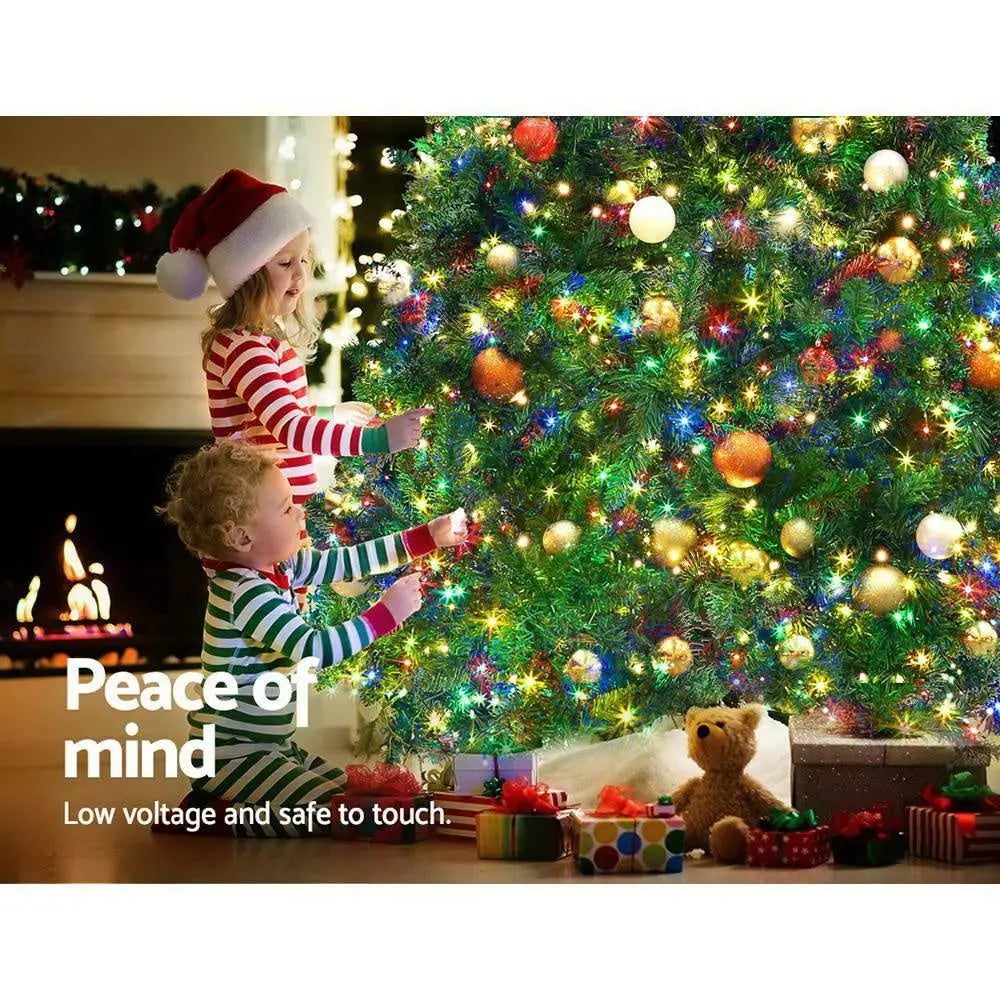 Jingle Jollys Christmas Tree LED 2.4M 8FT Xmas Decorations Green Home Decor Deals499