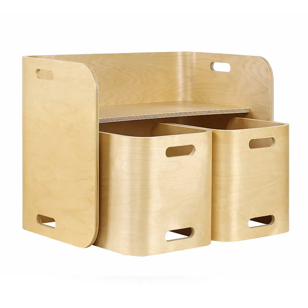 Keezi 3 PC Nordic Kids Table Chair Set Beige Desk Activity Compact Children Deals499