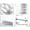 Keezi Baby Change Table Tall boy Drawers Dresser Chest Storage Cabinet White Deals499
