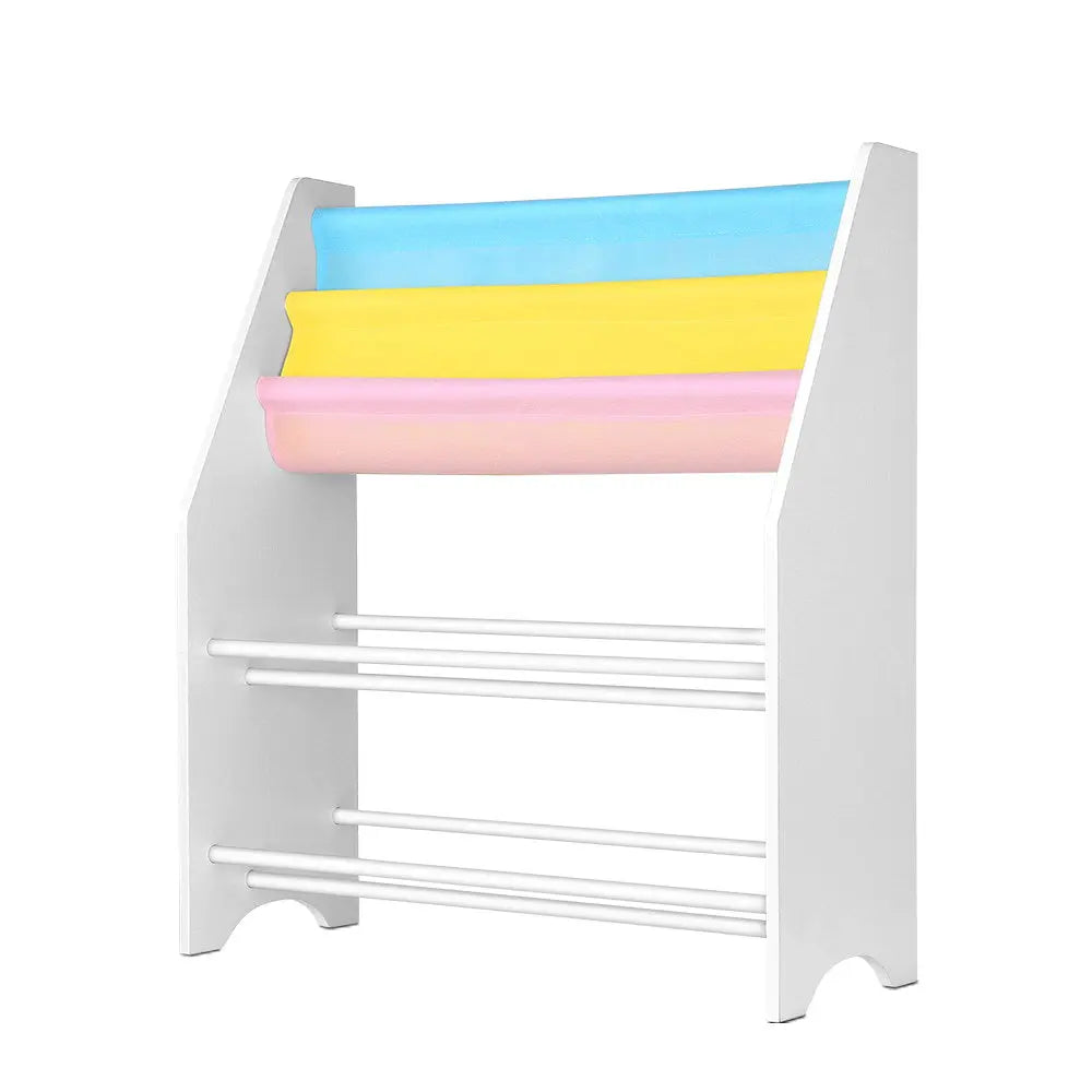 Keezi Kids Bookcase Childrens Bookshelf Toy Storage Organizer 2 Tiers Shelves Deals499
