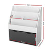 Keezi Kids Bookshelf Childrens Bookcase Organiser Storage Shelf Wooden White Deals499