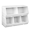 Keezi Kids Toy Box Stackable Bookshelf Storage Organiser Bookcase Shelf Deals499