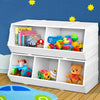 Keezi Kids Toy Box Stackable Bookshelf Storage Organiser Bookcase Shelf Deals499