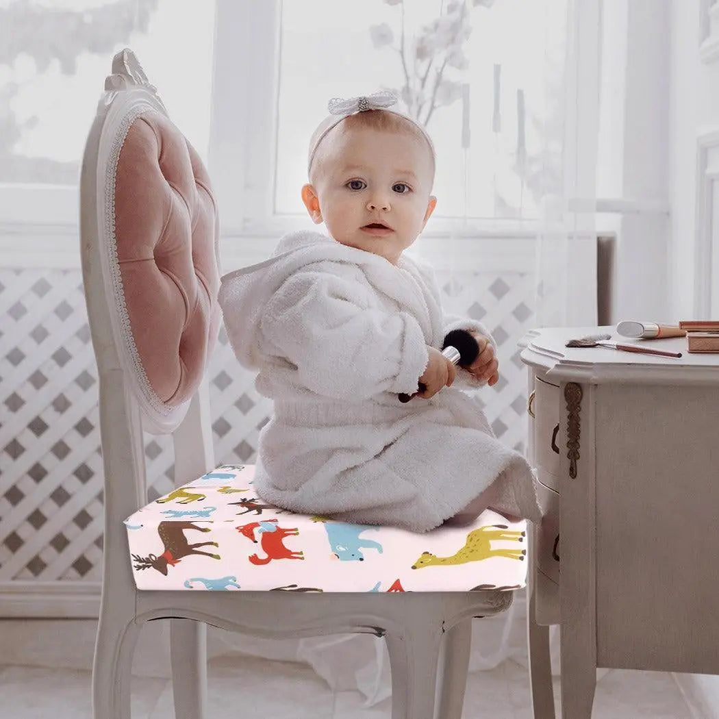 Kids Chair Cushion Pads Dinning High Seat Baby Infant Safe Booster Toddler Pink Deals499