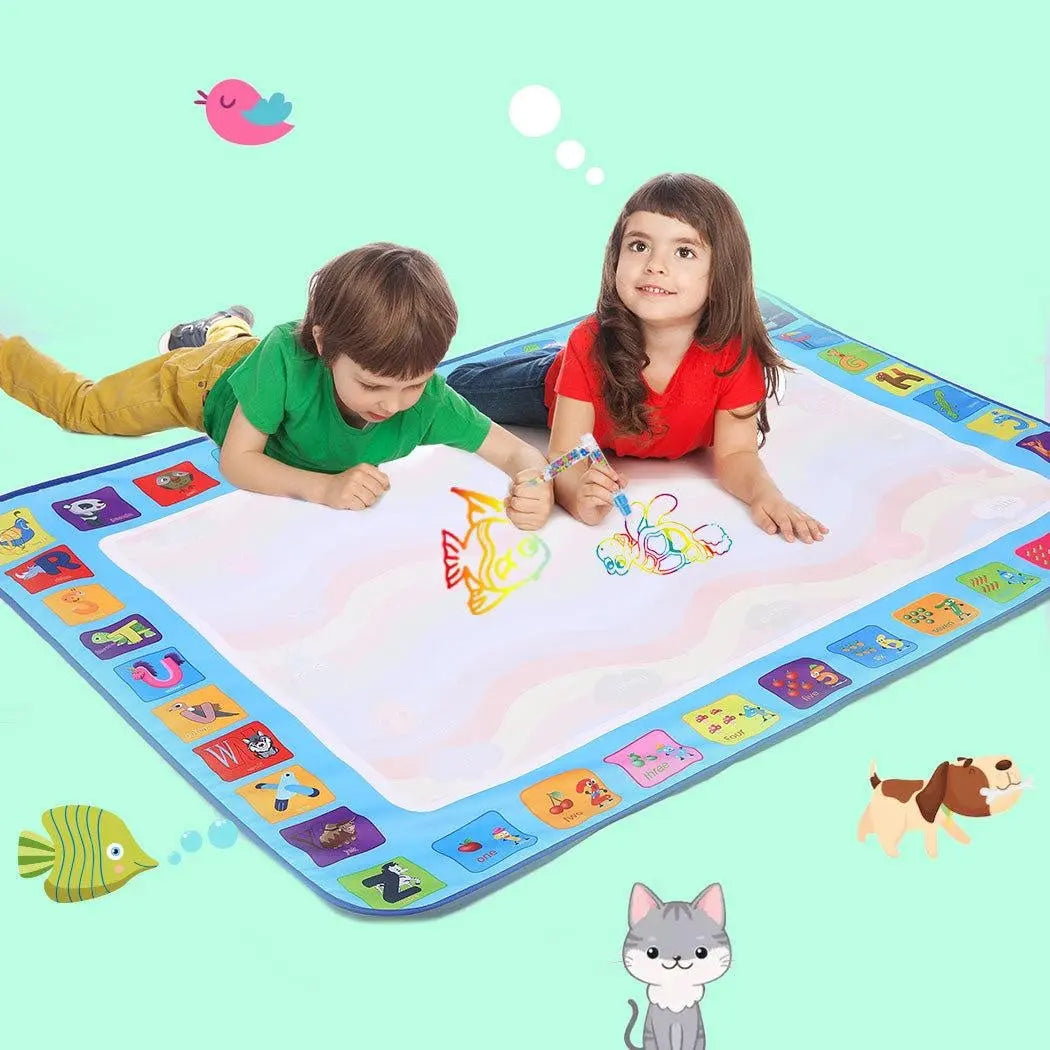 Kids Drawing Mat Aqua Doodle Board Water Painting Writing Magic Educational Toy Deals499