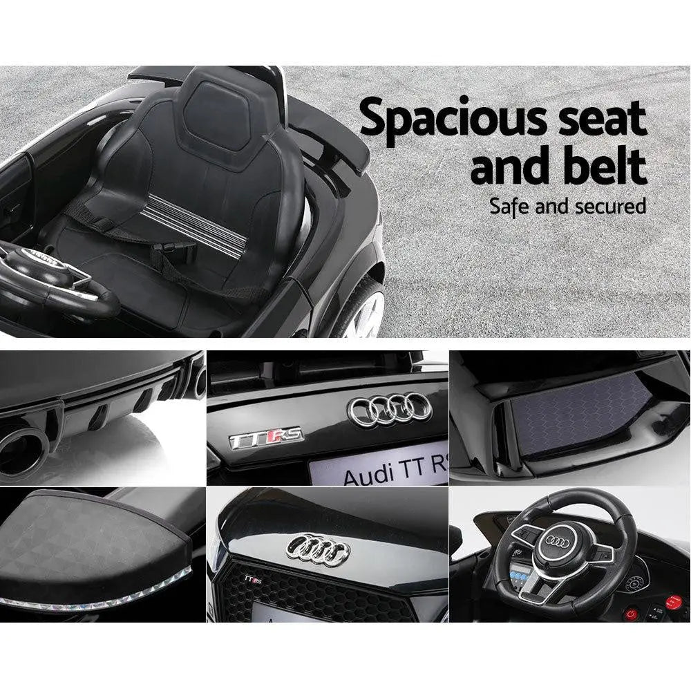 Kids Ride On Car Audi Licensed TT RS Black Deals499
