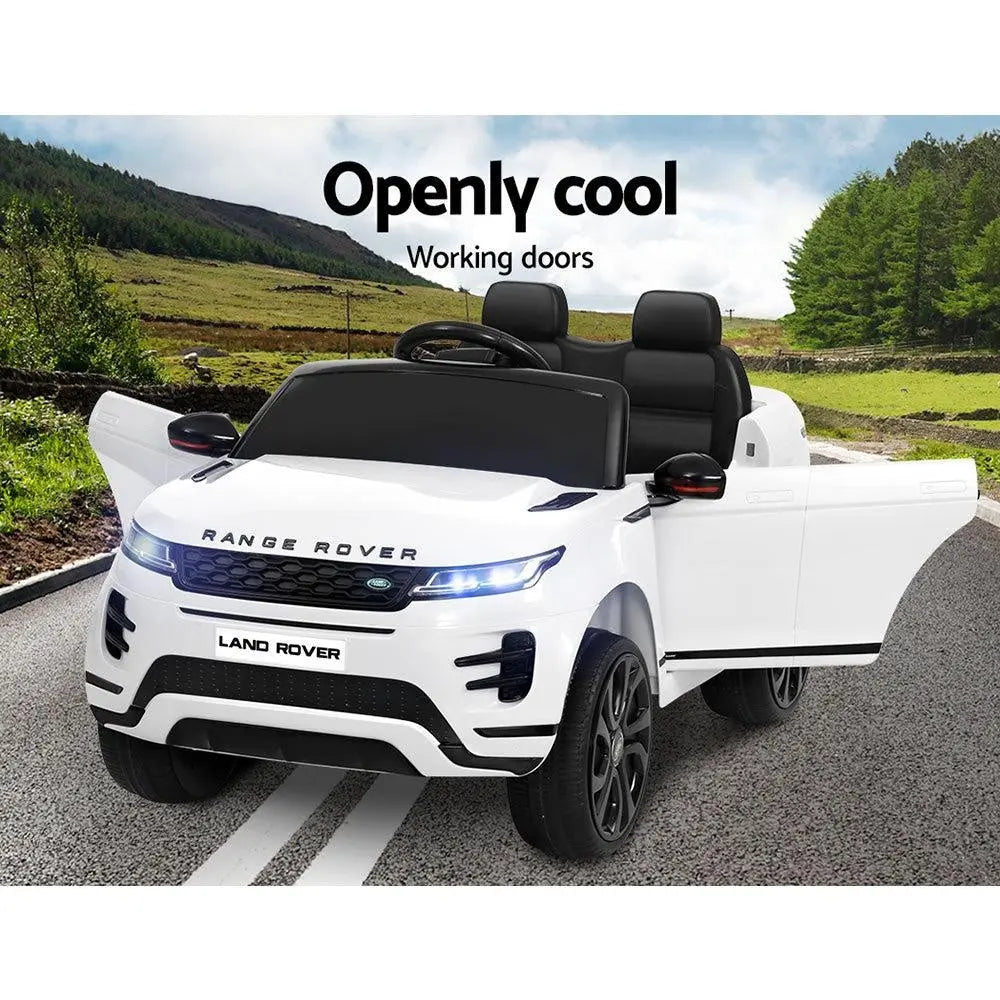 Kids Ride On Car Licensed Land Rover 12V Electric Car Toys Battery Remote White Deals499