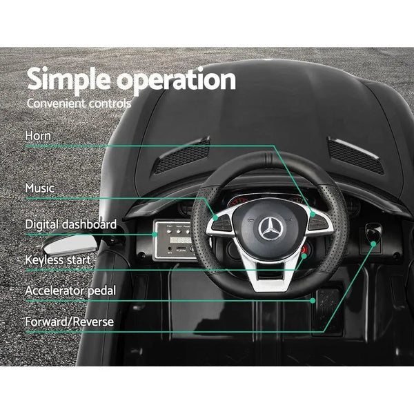 Kids Ride On Car MercedesBenz AMG GT R Electric Black Deals499