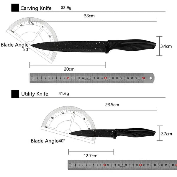 Kitchen 17 Pc Knife Set w/ Block & Sharpener Chef Bread Steak Knives Deals499