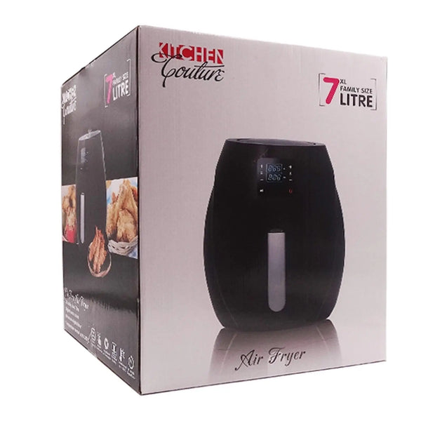 Kitchen Couture 7L Air Fryer Digital Low Fat Oil Free Rapid Healthy Deep Cooker Black 7 Litre Deals499