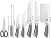 Kitchen Knife Block Set 8 Stainless Steel Knives with Wooden Color Handle (Silver color) Deals499