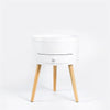 Kumoo Round Side Table With Storage White Deals499