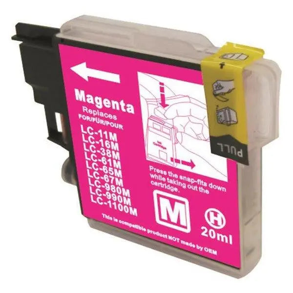 LC38 LC67 Magenta Compatible Inkjet Cartridge BROTHER
