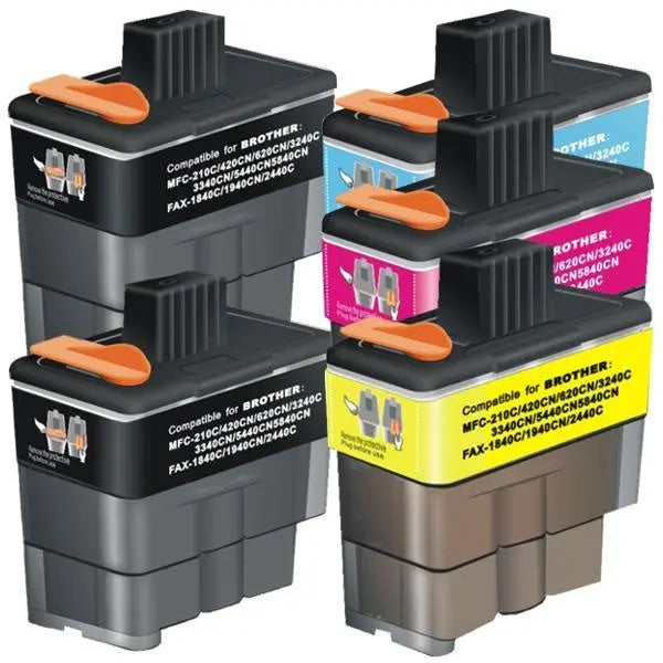 LC47 Compatible Inkjet Cartridge Set 5 Ink Cartridges BROTHER