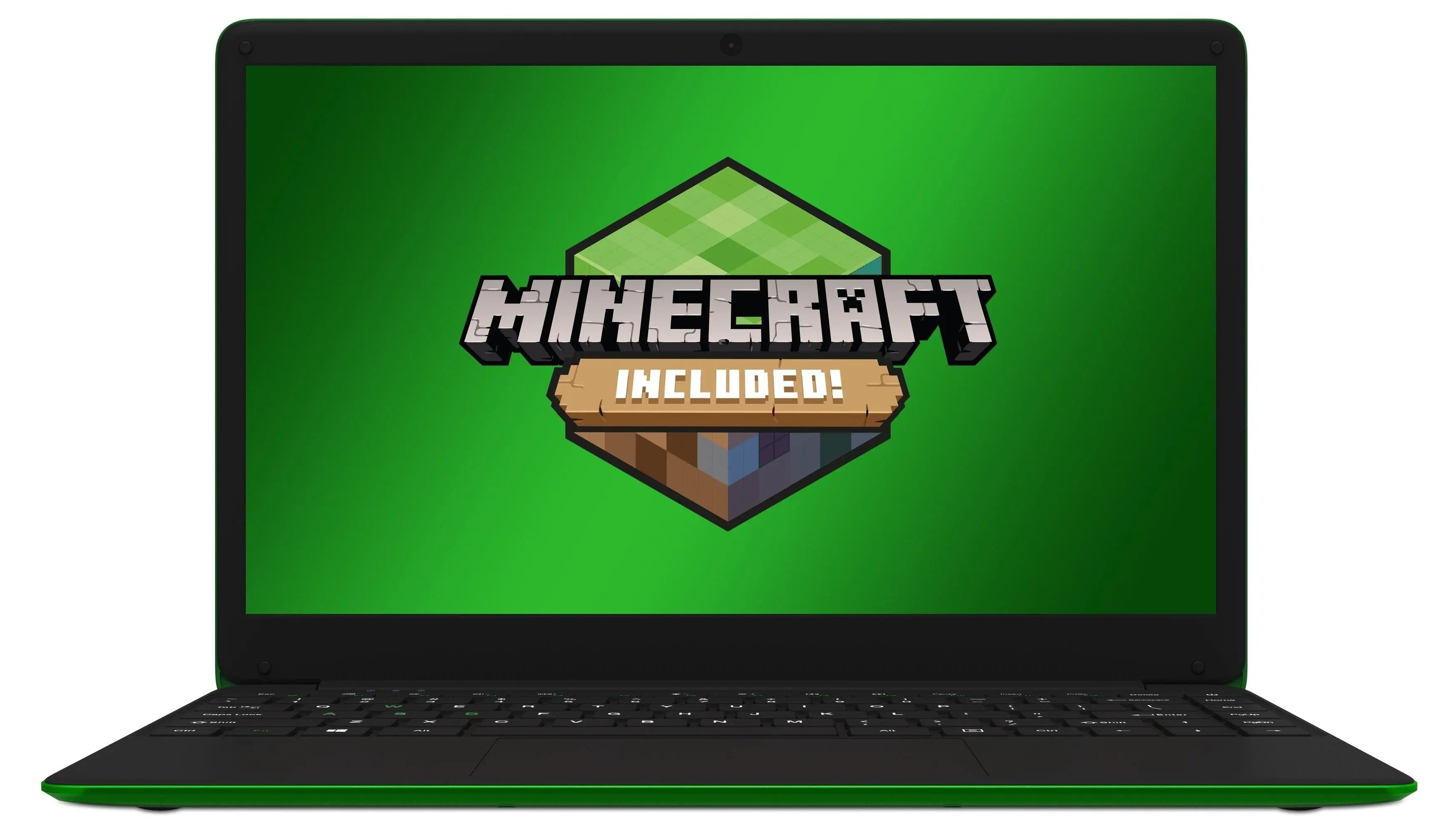 LEADER Companion 402 Minecraft Edition 14' HD Green Color Laptop for kids LEADER