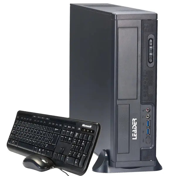 LEADER Corporate S23 Slim Desktop, Intel i7-10700, 8GB, 500GB SSD, Windows 10 Professional, 3Yr '4 Hour' Onsite Warranty, 300W GOLD 80+ PSU W10P LEADER