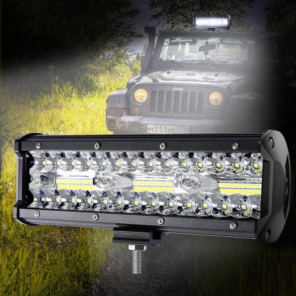 LED Light Bar Work Flood Spot Beam Lamp Offroad Caravan Camping Strip Lights180W Deals499