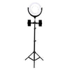 LED Ring Light with Tripod Stand Phone Holder Dimmable Studio Lamp Makeup Mirror Black Deals499