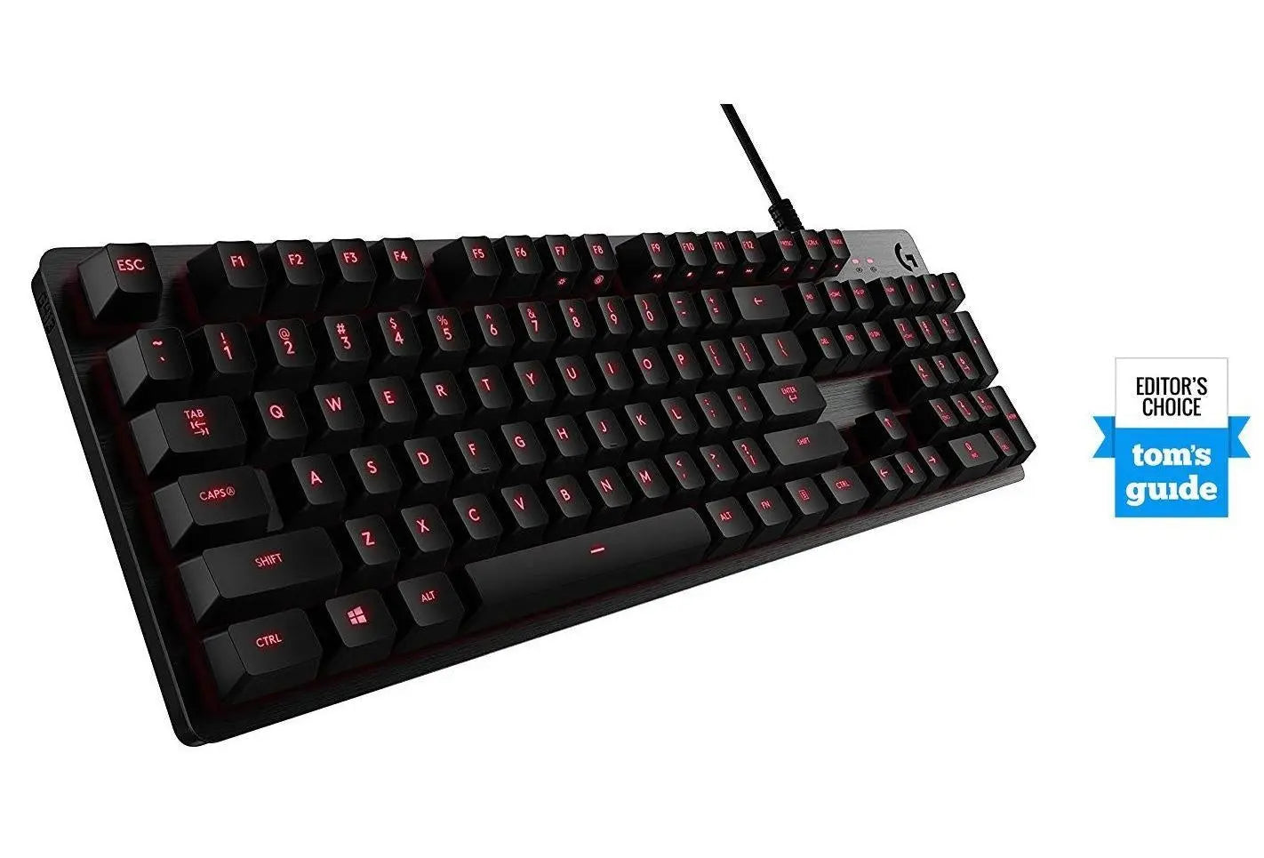 LOGITECH G413 Mechanical Backlit Gaming Keyboard Carbon Black Aluminum Alloy Romer-G Switch Programmable Macros USB Passthrough 12 Extra Keycaps(LS) LOGITECH