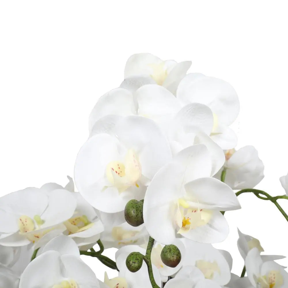 Large Multi-Stem White Potted Faux Orchid 65cm Deals499