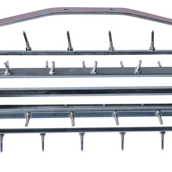 Lawn Aerator Roller Scarifier Rolling Steel Spike Tool Garden Yard Farm Grass Deals499