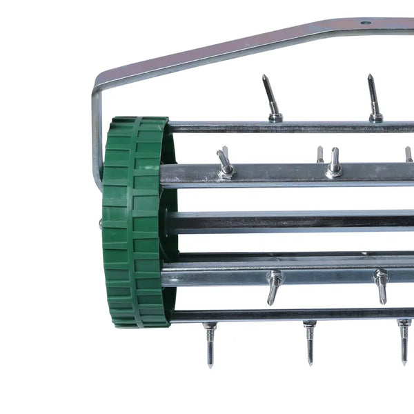 Lawn Aerator Roller Scarifier Rolling Steel Spike Tool Garden Yard Farm Grass Deals499