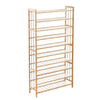 Levede 10 Tiers 80cm Wide Bamboo Shoe Rack Storage Wooden Organizer Shelf Stand Deals499