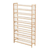 Levede 10 Tiers 80cm Wide Bamboo Shoe Rack Storage Wooden Organizer Shelf Stand Deals499