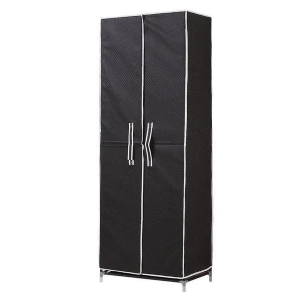 Levede 10Tiers Shoe Rack Portable Storage Cabinet Organiser Wardrobe Black Cover Deals499