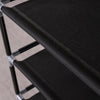 Levede 10Tiers Shoe Rack Portable Storage Cabinet Organiser Wardrobe Black Cover Deals499