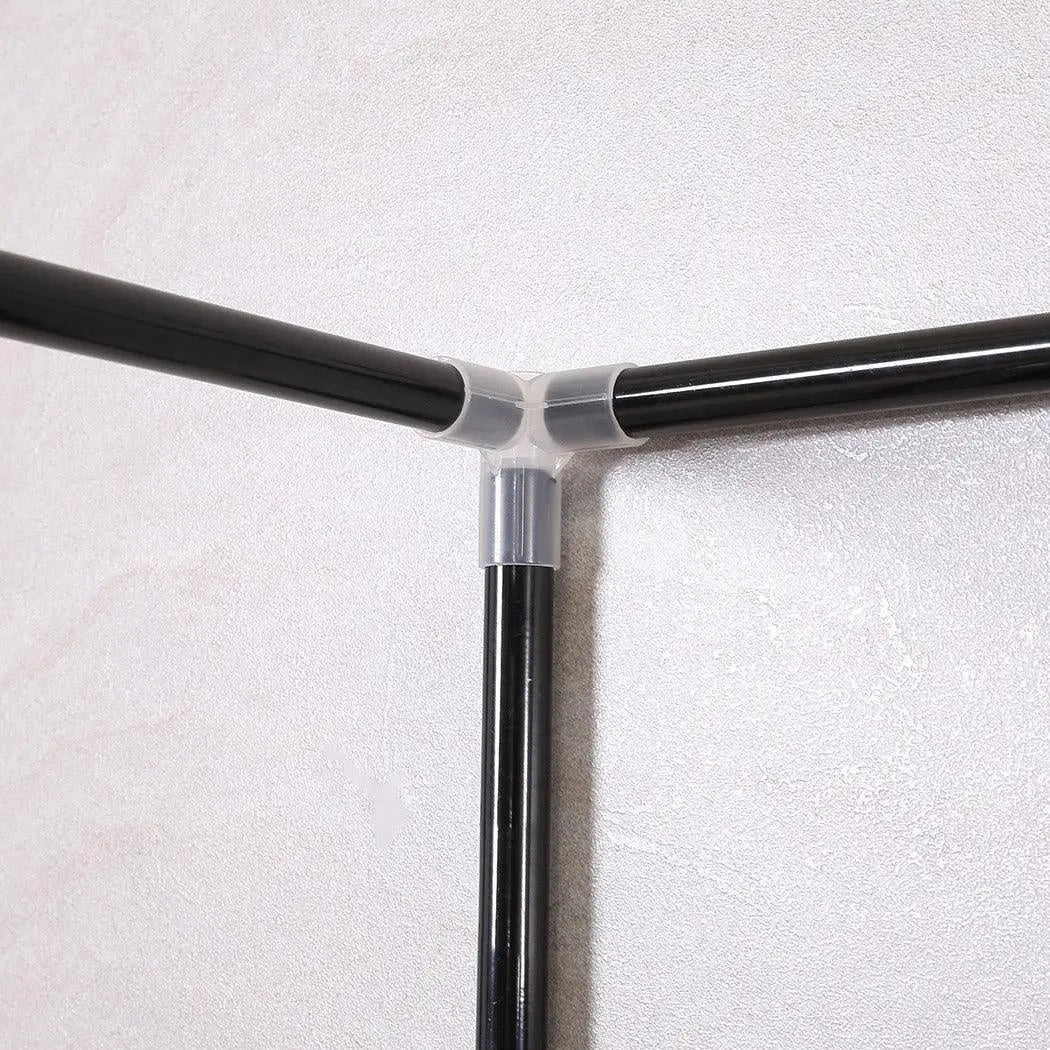 Levede 10Tiers Shoe Rack Portable Storage Cabinet Organiser Wardrobe Black Cover Deals499