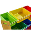 Levede 12Bins Kids Toy Box Bookshelf Organiser Display Shelf Storage Rack Drawer Deals499