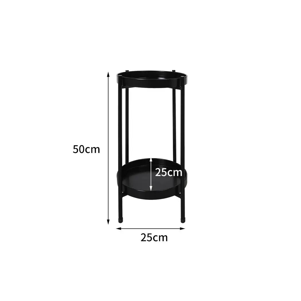 Levede 2 Tier Plant Stand Metal Flower Pot Rack Garden Shelf Outdoor Indoor Deals499