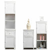 Levede 2 in 1 Bathroom Tallboy Furniture Toilet Storage Cabinet Laundry Cupboard Deals499