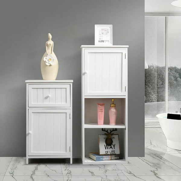 Levede 2 in 1 Bathroom Tallboy Furniture Toilet Storage Cabinet Laundry Cupboard Deals499