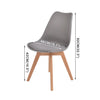 Levede 2x Retro Replica PU Leather Dining Chair Office Cafe Lounge Chairs Deals499