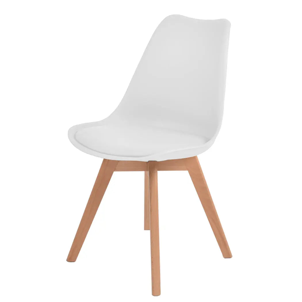 Levede 2x Retro Replica PU Leather Dining Chair Office Cafe Lounge Chairs Deals499