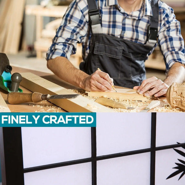 Levede 3 Panel Free Standing Foldable Room Divider Privacy Screen Bamboo Print Deals499