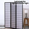 Levede 3 Panel Free Standing Foldable Room Divider Privacy Screen Black Frame Deals499