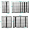Levede 3 Panel Free Standing Foldable Room Divider Privacy Screen Black Frame Deals499