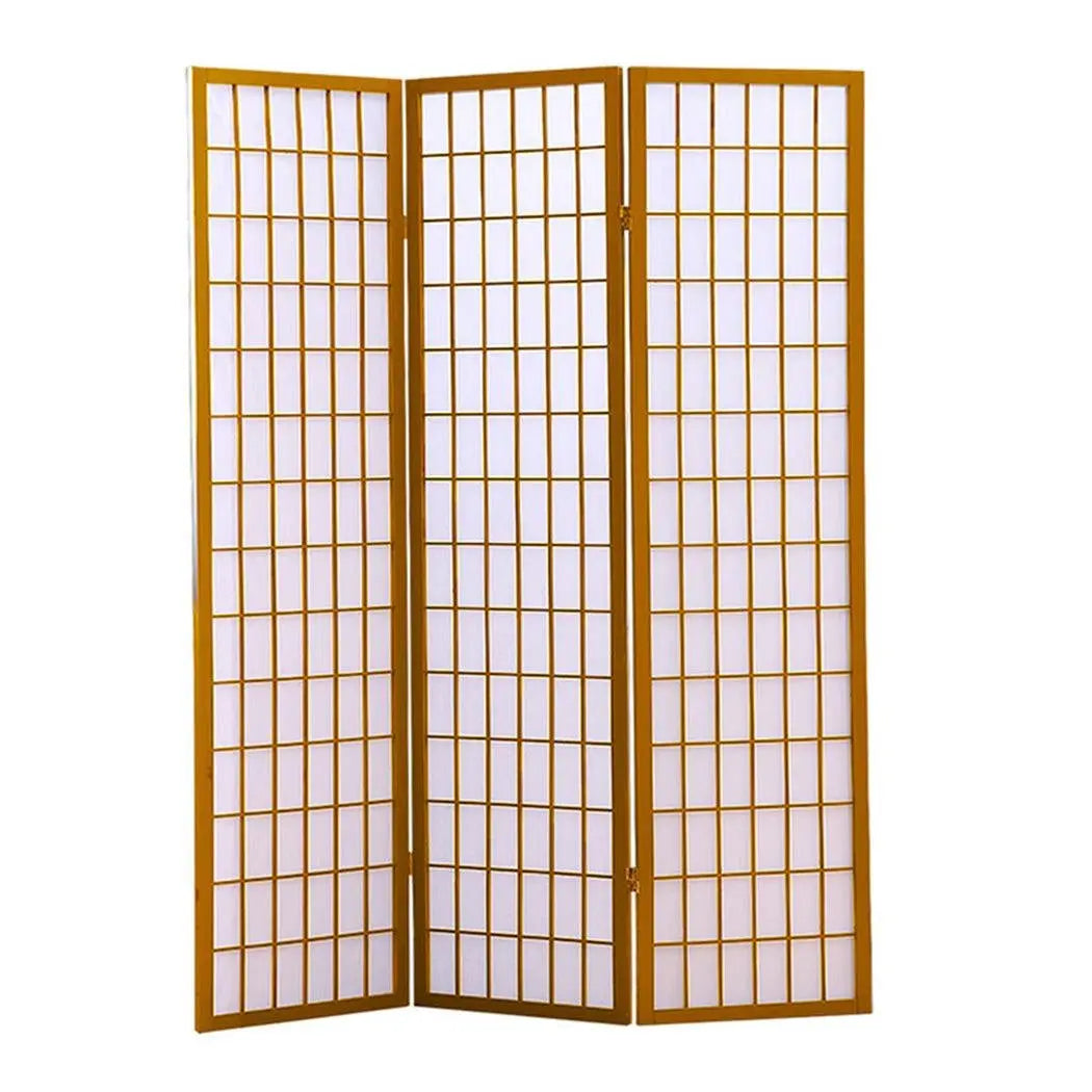Levede 3 Panel Free Standing Foldable Room Divider Privacy Screen Wood Frame Deals499