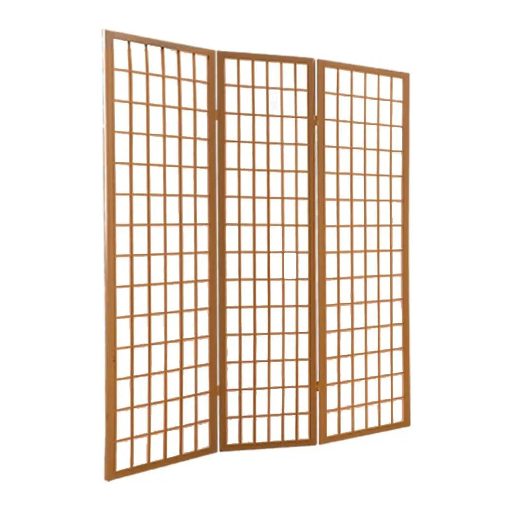 Levede 3 Panel Free Standing Foldable Room Divider Privacy Screen Wood Frame Deals499
