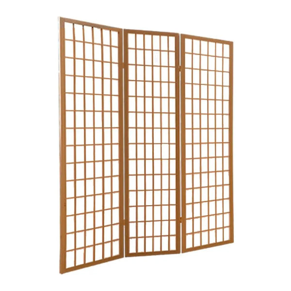 Levede 3 Panel Free Standing Foldable Room Divider Privacy Screen Wood Frame Deals499