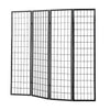 Levede 4 Panel Free Standing Foldable Room Divider Privacy Screen Black Frame Deals499